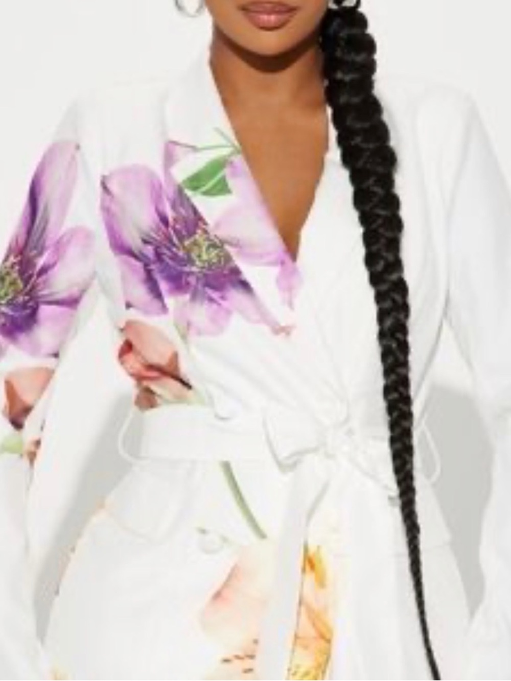 Fashion Nova Brunch At Noon Blazer in white NWT size Medium